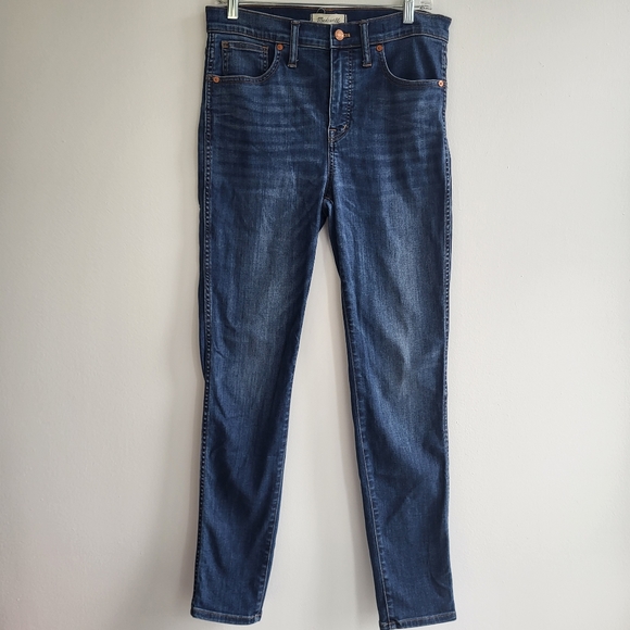 Madewell Skinny 10" High Rise Skinny Ladies Jeans Button Zipper Size 29 - Picture 3 of 10